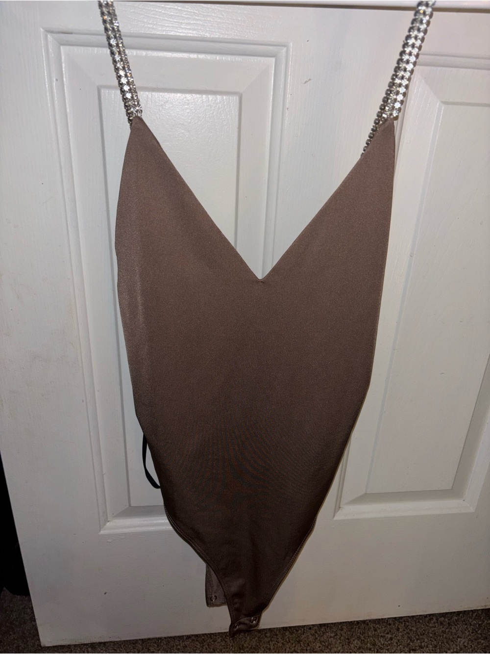 Forever 21 Rhinestone Straps Bodysuit